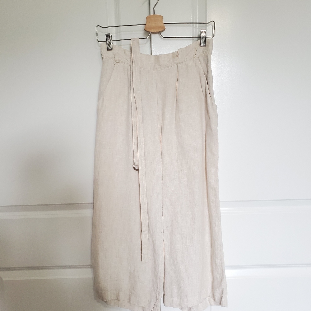 Mango linen culottes